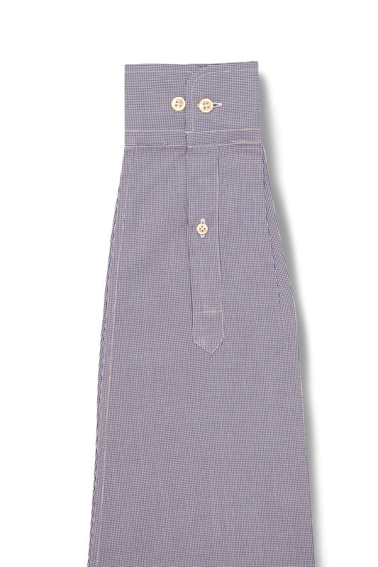 Blue Houndstooth Cotton Shirt