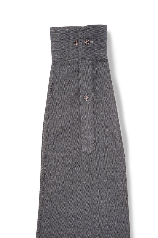 Blue Herringbone Cotton Shirt