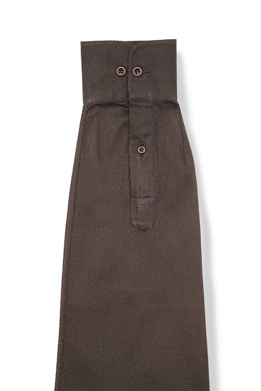 Black Dobby Textured Cotton Shirt