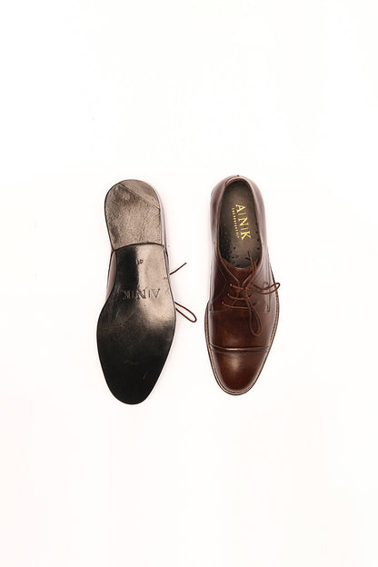 Brown Burnish Oxfords