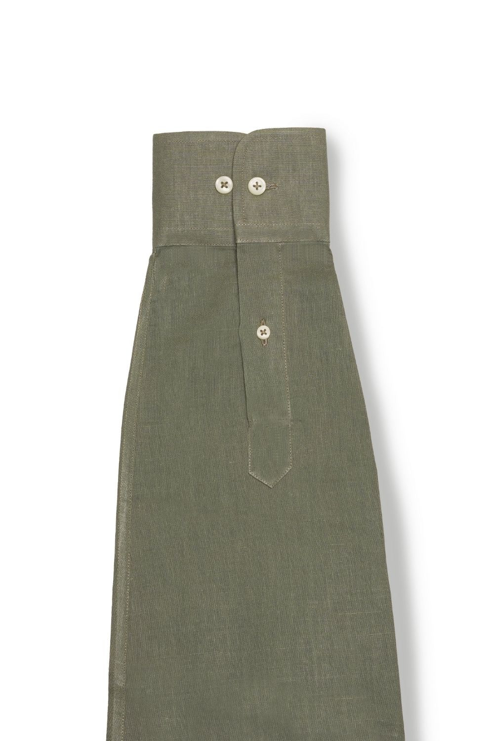 Olive Green Linen Shirt