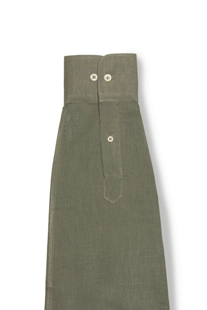 Olive Green Linen Shirt