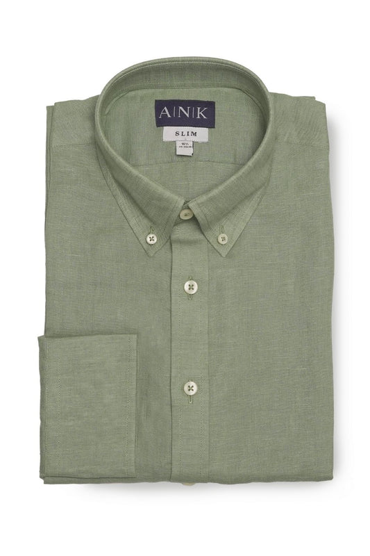 Sage Green Linen Shirt