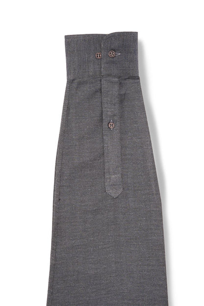 Blue Herringbone Cotton Shirt