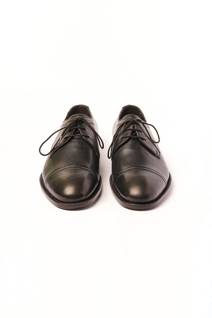 Black Burnish Oxfords
