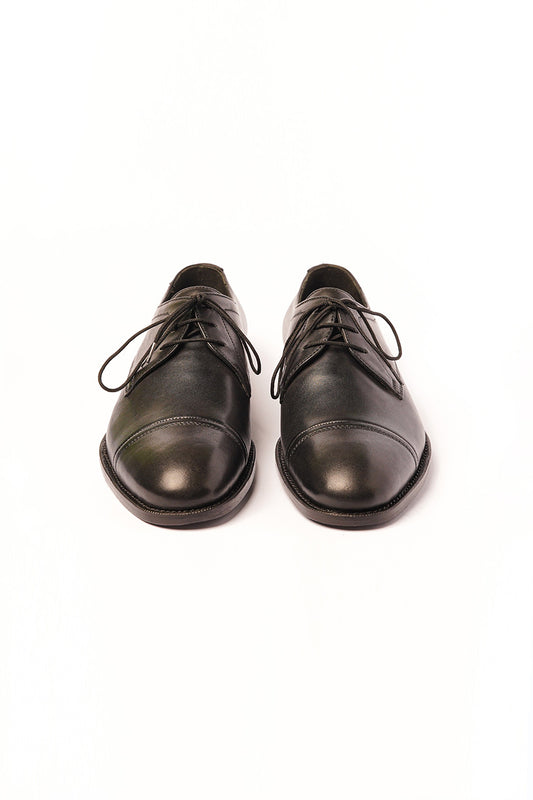 Black Burnish Oxfords