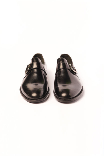 Black Calf Single Monkstraps