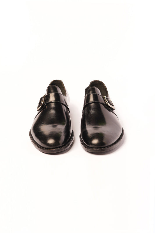 Black Calf Single Monkstraps