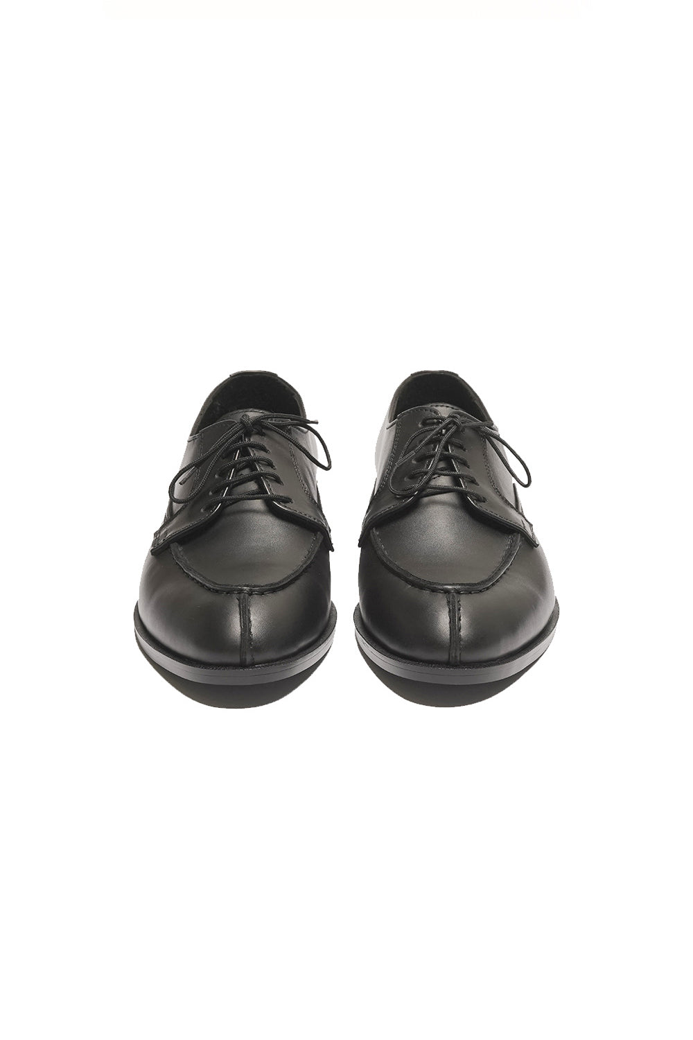 Black Burnish Split-toe Derby