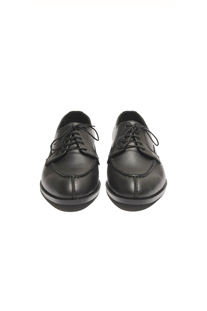 Black Burnish Split-toe Derby