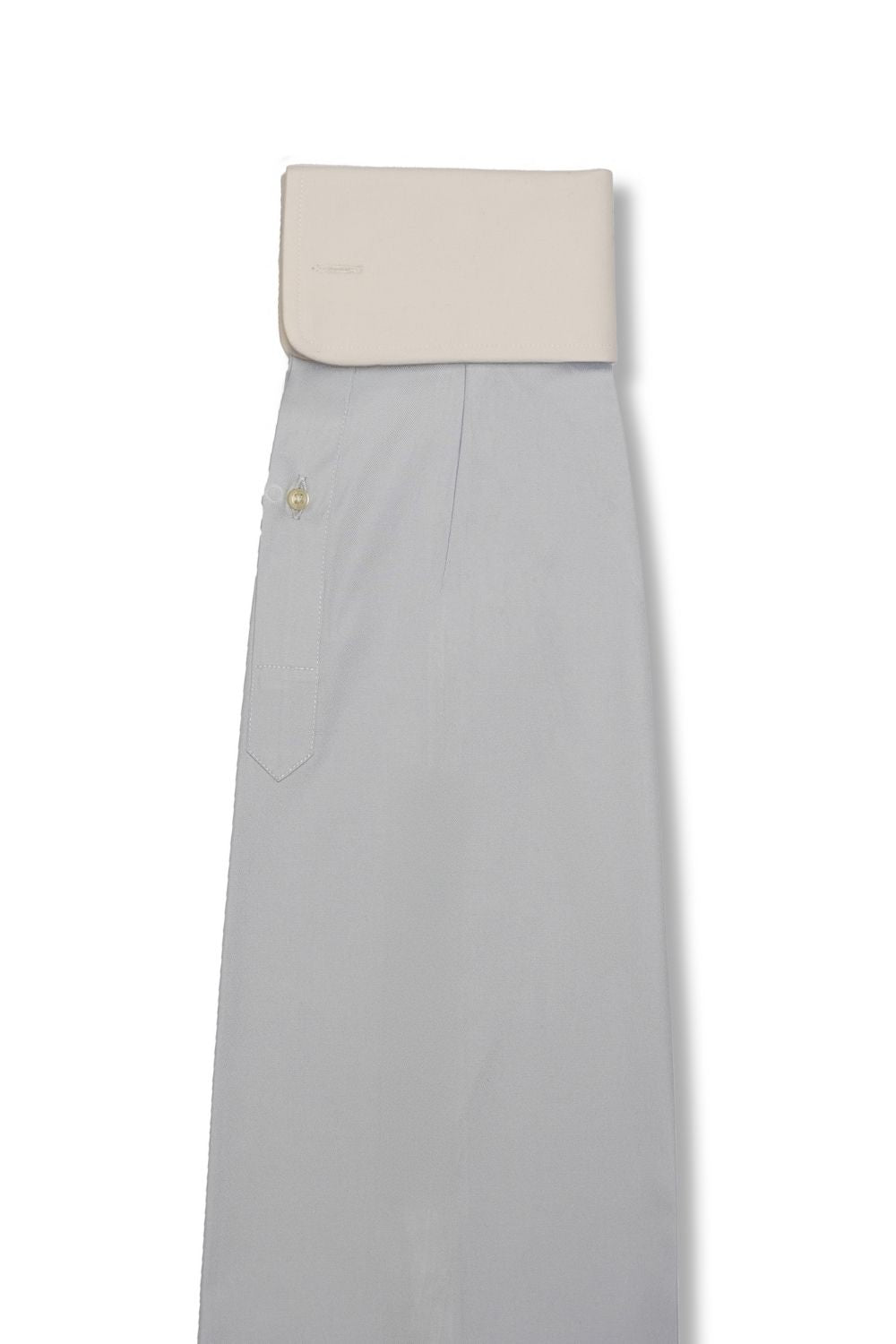 Blue Winchester Collar French Cuff Cotton Shirt