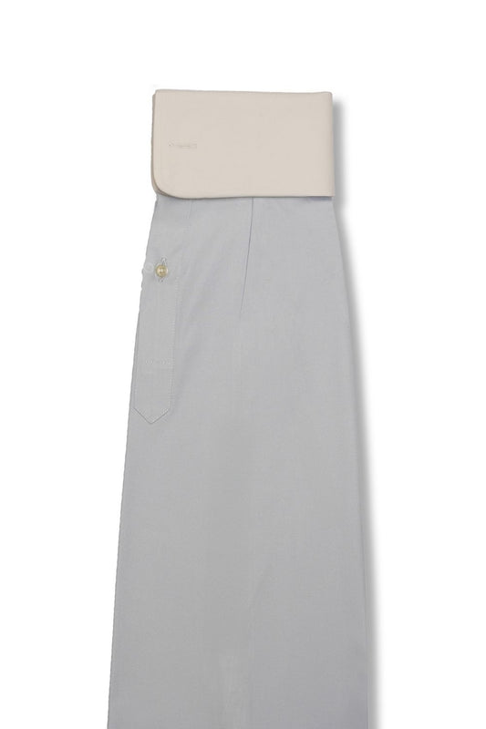 Blue Winchester Collar French Cuff Cotton Shirt