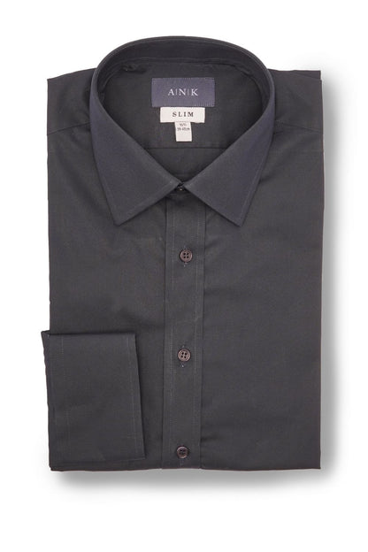 Navy Poplin Cotton Shirt