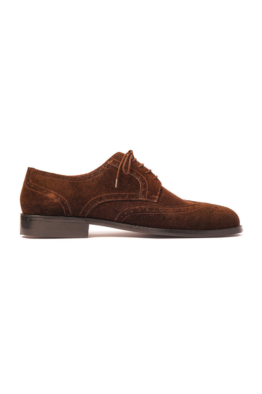 Brown Suede Wingtips