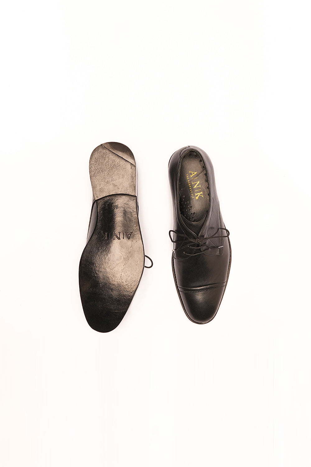 Black Burnish Oxfords