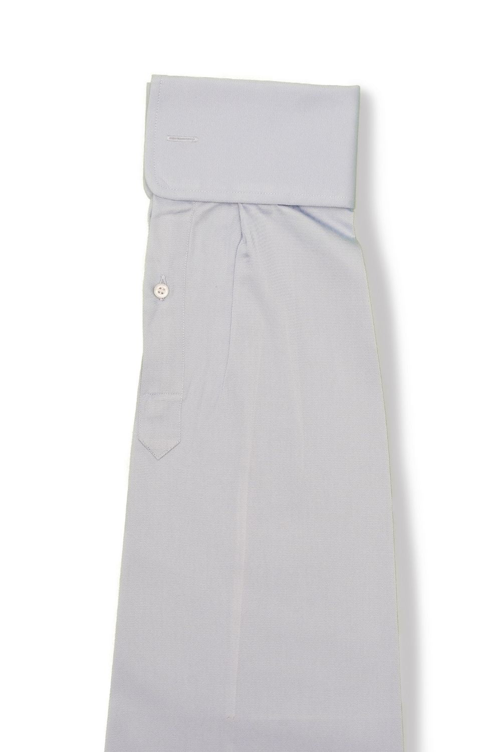 Sky Blue Twill French Cuff Cotton Shirt