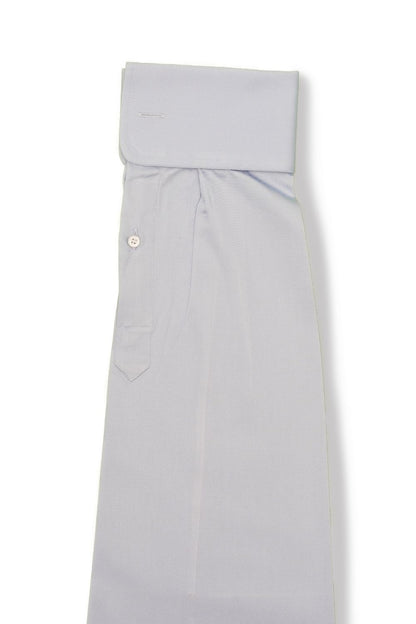 Sky Blue Twill French Cuff Cotton Shirt