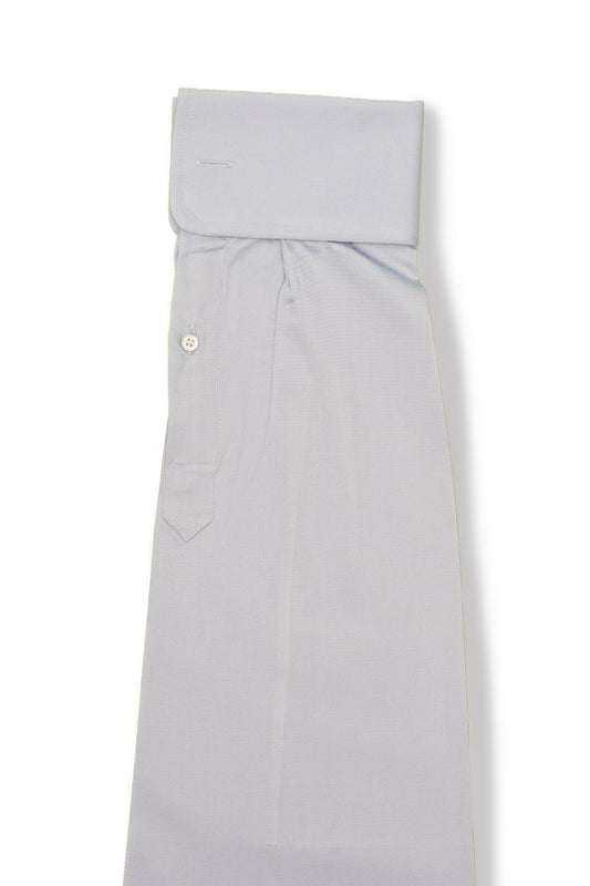 Sky Blue Twill French Cuff Cotton Shirt