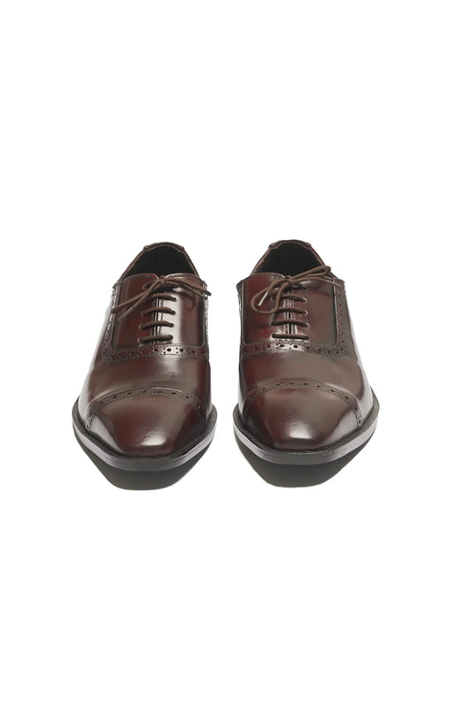 Burgundy Rough Buff Brogues