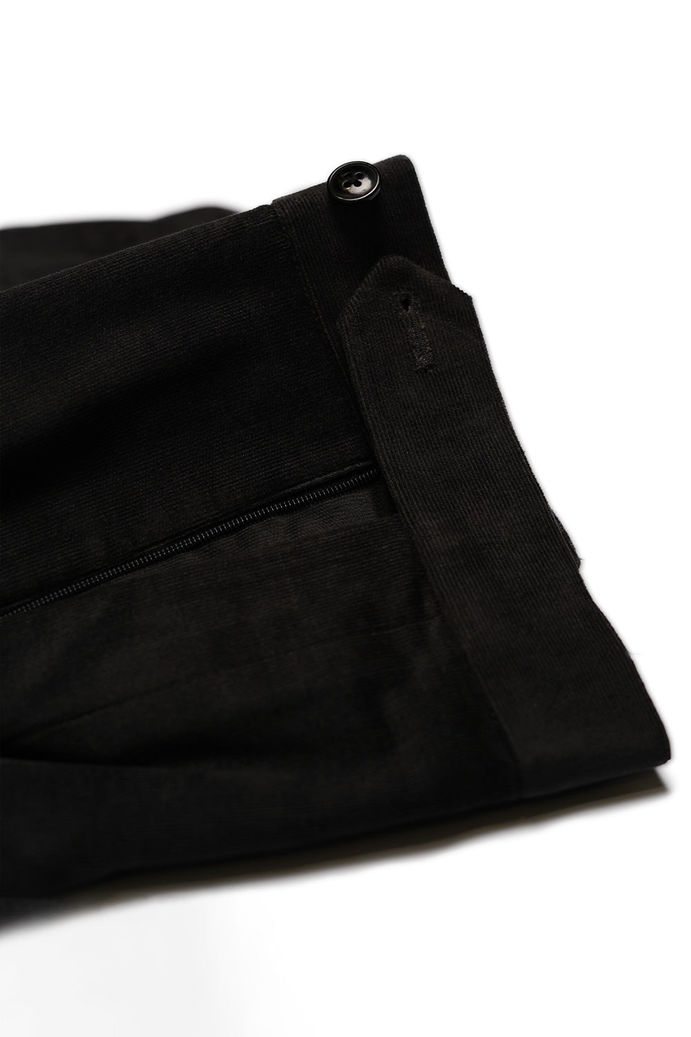Charcoal Grey Straight Cut Corduroy Trousers