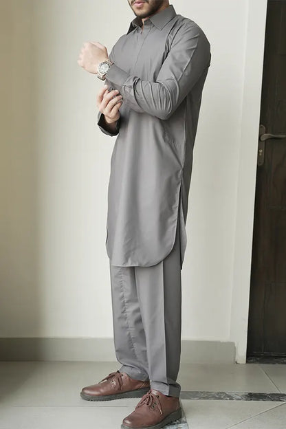 Grey Shalwar Kameez