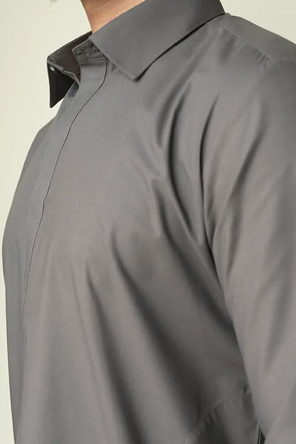 Grey Shalwar Kameez