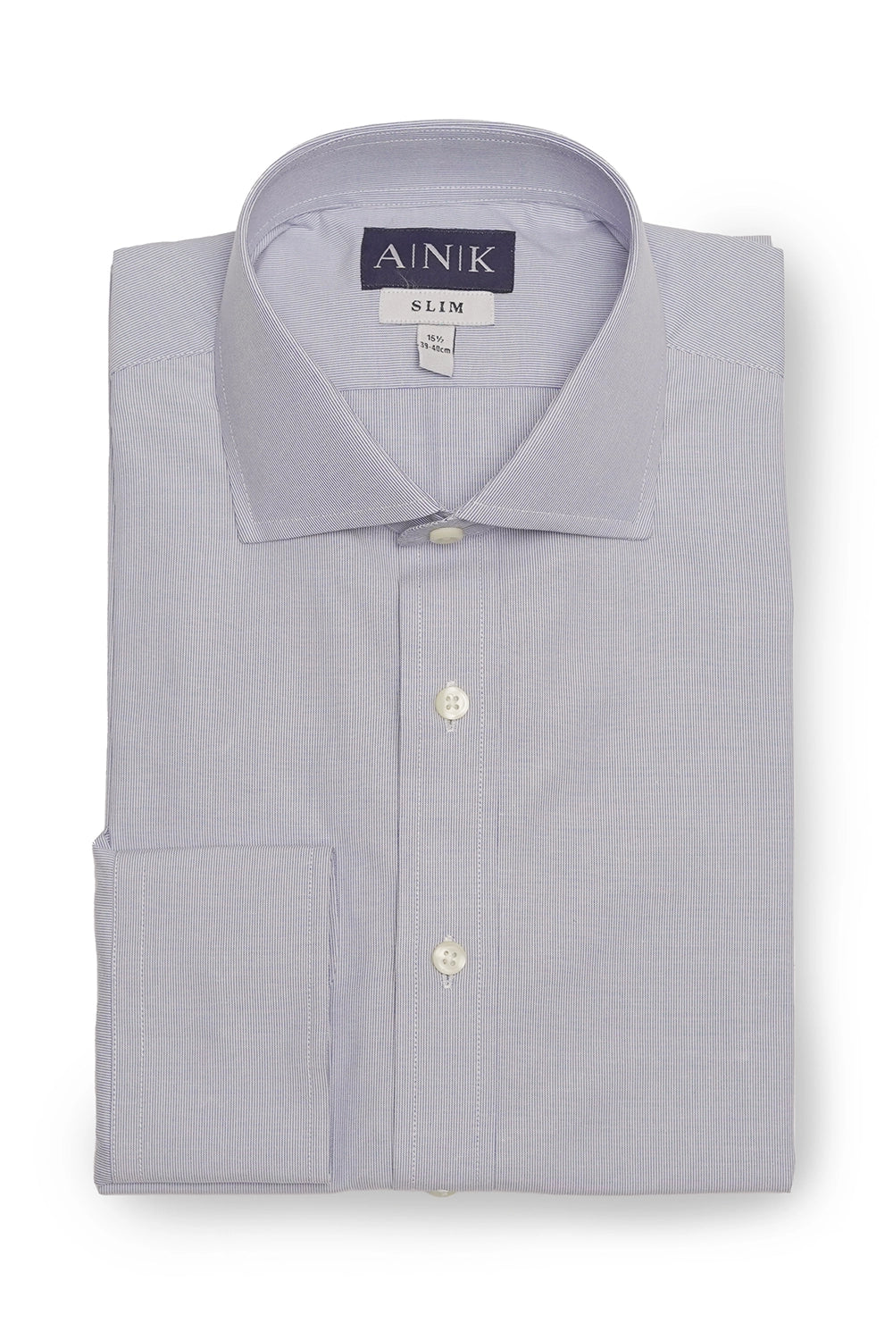 Blue-White Pinstriped Cotton Shirt